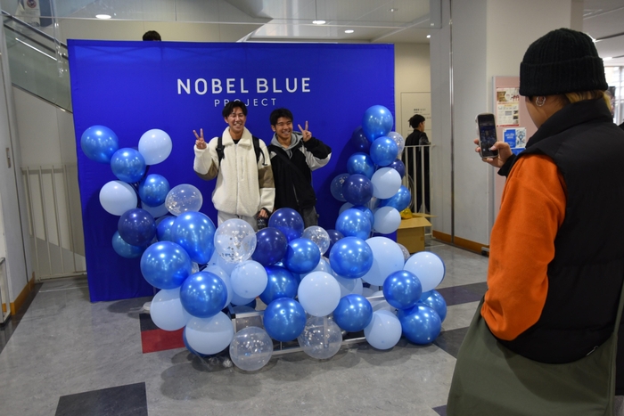 男子学生も撮影