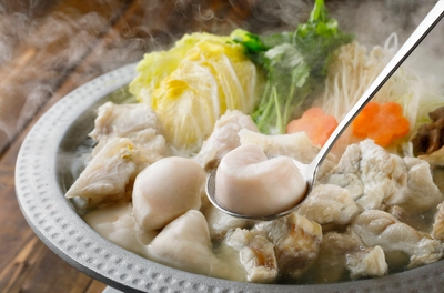 ▲淡路島の海と技術で磨かれた「淡路島3年とらふぐ鍋」