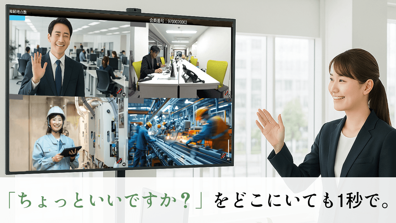 拠点間の「ちょっとした確認」を日常に、新しい社内連携の形