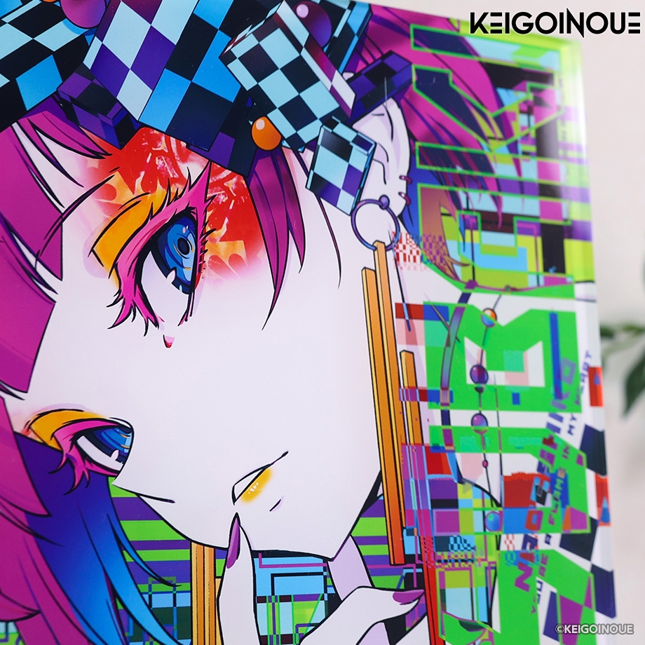 アクリルアート(クリアタイプ)「椿」