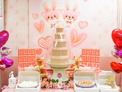 ピンクジンジャーチョコファウンテン