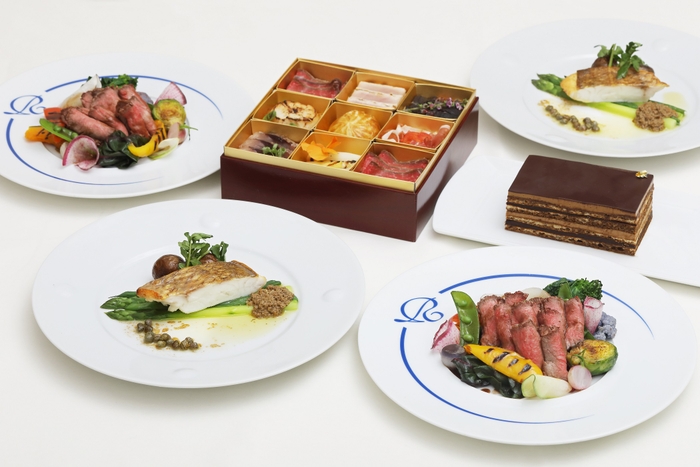 8種類の前菜と魚料理、肉料理、デザートがついた「MENU MEILLEUR (メイユールセット)」