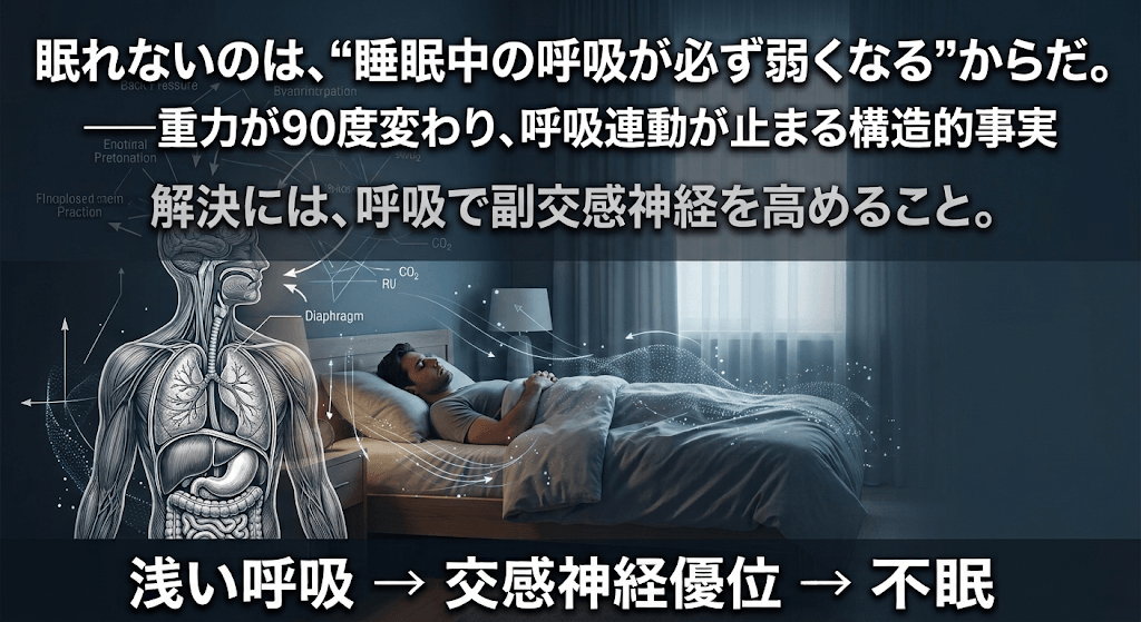 不眠症の原因は"交感神経優位"にある──解決には副交感神経を高めることが最善策