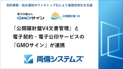 両備システムズ「公開羅針盤V4文書管理」と 電子契約・電子公印サービスの「GMOサイン」が連携 ～契約事務・処分通知のワンストップ化により業務効率化を支援～