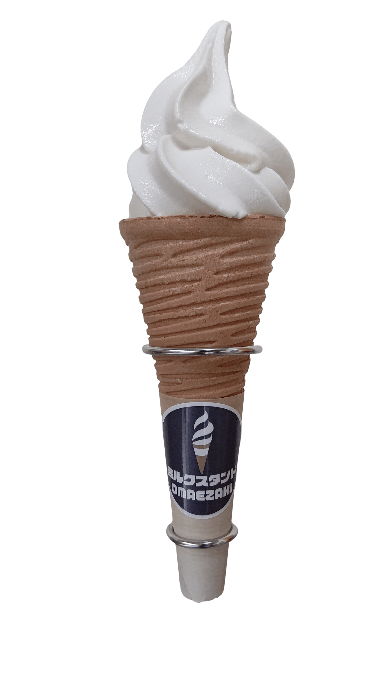 ミルクスタンドOMAEZAKI 販売商品 みるしず使用 「ミルクソフトクリーム」 (400円)