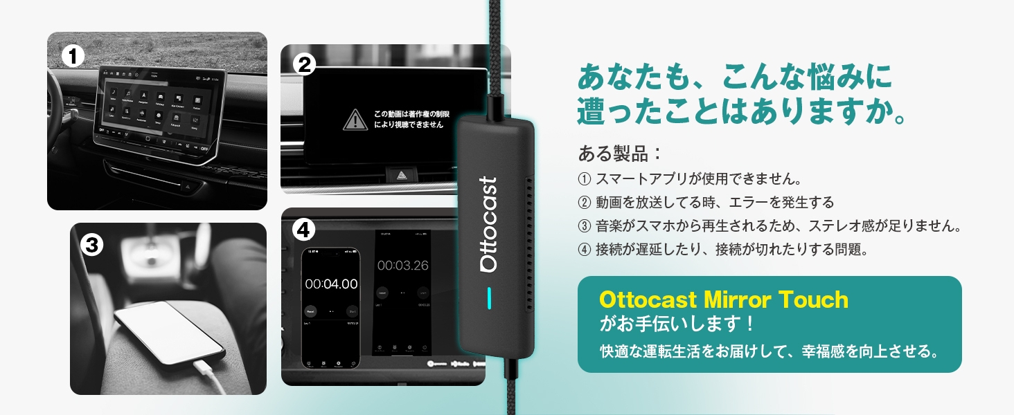 ドライブ中、これらのような悩みを抱えていませんか?