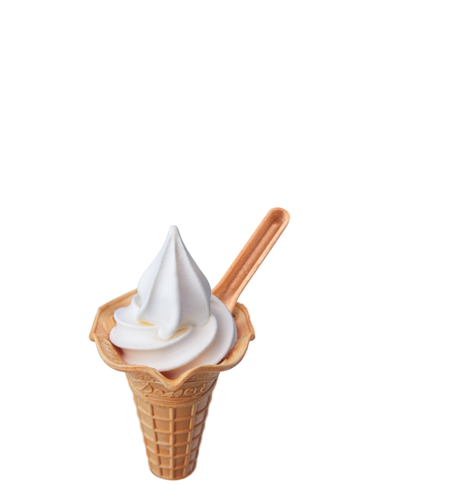 ソフトクリームバニラ コーン(左) イメージ画像