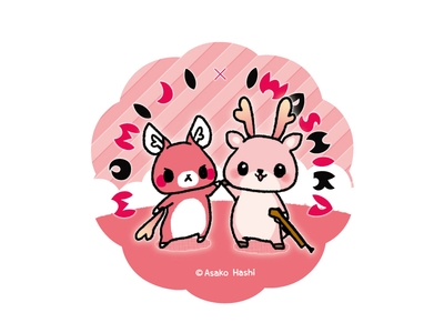 またぎのもみじちゃん×イワシカちゃんコースター