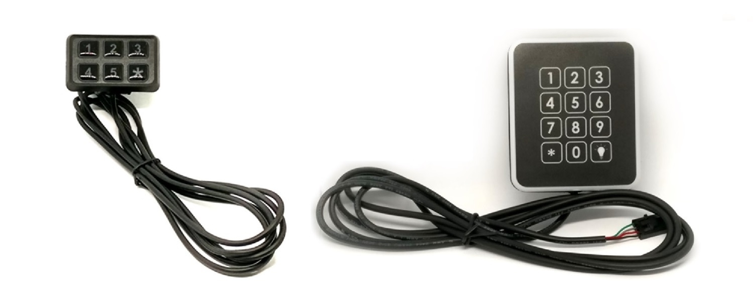 5キーパッド(左)、10キーパッド(右)