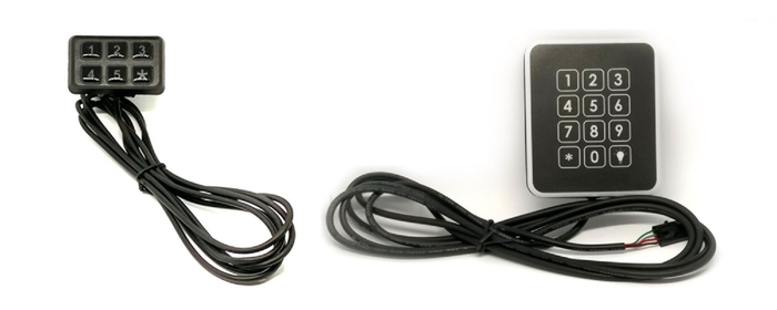 5キーパッド(左)、10キーパッド(右)