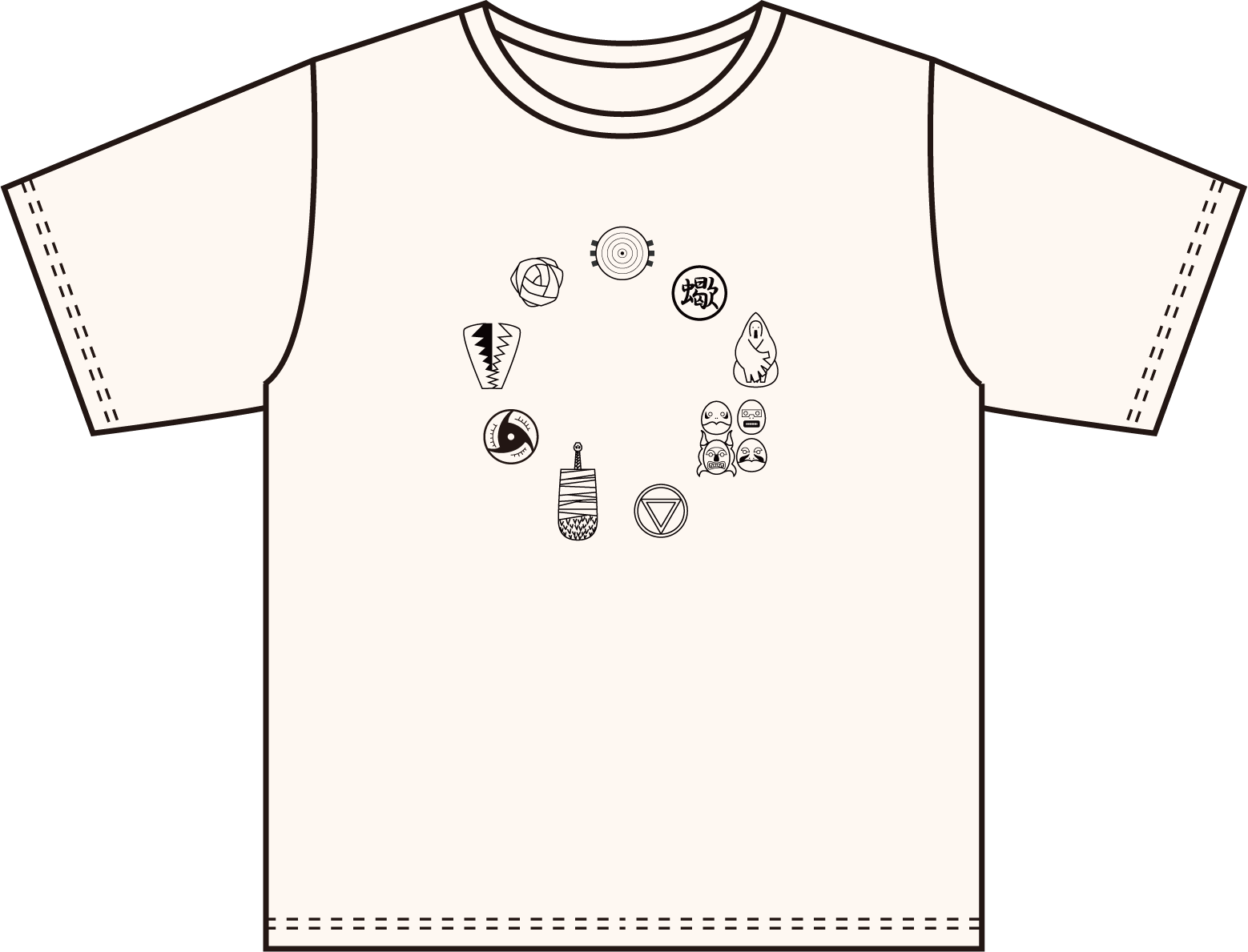 ▲SHINOBIZATO+ 「暁」アイコンTシャツ