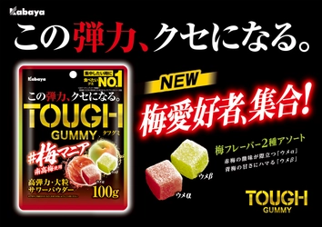 “この弾力、クセになる。” 「TOUGH GUMMY（タフグミ）」から期間限定商品が「タフグミ 梅マニア」登場！