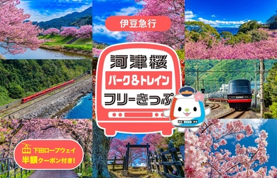 早咲き桜で人気の河津桜をオトクに満喫しよう！ 今年も伊豆急行「河津桜パーク&トレインフリーきっぷ」を モバイルチケットで販売開始