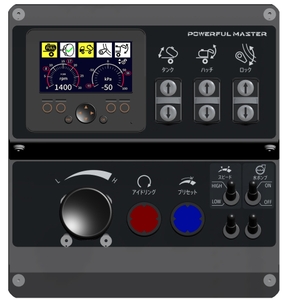 多機能かつ操作が簡単な液晶モニター。ピクトグラムを活用したユニバーサルデザインを採用。