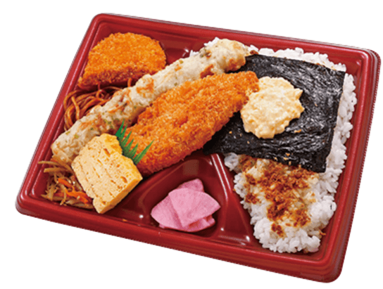 海苔白身フライ弁当