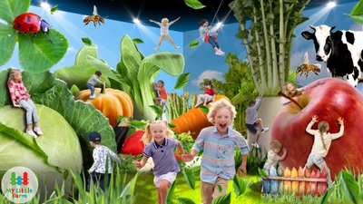 【2024年秋開業予定】巨大な野菜や果物が広がる屋内型農場テーマパーク