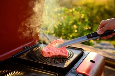 ▲“淡路ビーフ”をBBQで豪快に