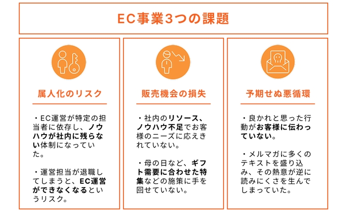 EC事業3つの課題