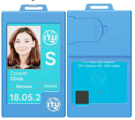 UN ITU SMART CARD HOLDER