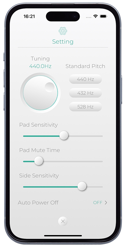 専用アプリ『Mood Pan Plus』 設定画面