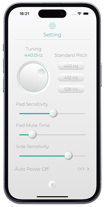 専用アプリ『Mood Pan Plus』 設定画面