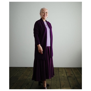 コーディネート不要のグラデーションアンサンブル（パープル）