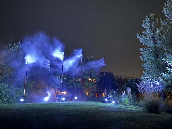 ライトアップされた雲海(入道雲)