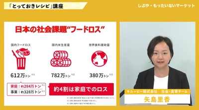 「しぶや・もったいないマーケット オンライン」で野菜を無駄にしない「とっておきレシピ」を紹介!
