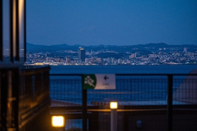 「グランピングリゾート Awaji」から見える夜景