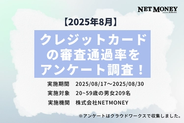 ＜NET MONEY＞209人に聞いた！ クレジットカードの審査通過率を独自調査