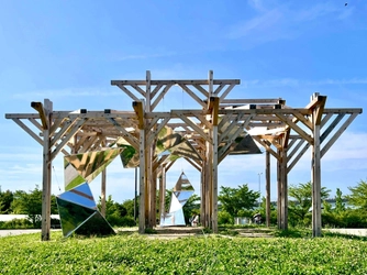 【名城大学】「愛・地球博20祭」の一環　「彩の回廊」で建築学科の生田・谷田・佐藤研究室の作品を展示 