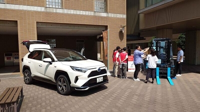 オープンキャンパスでの展示の様子