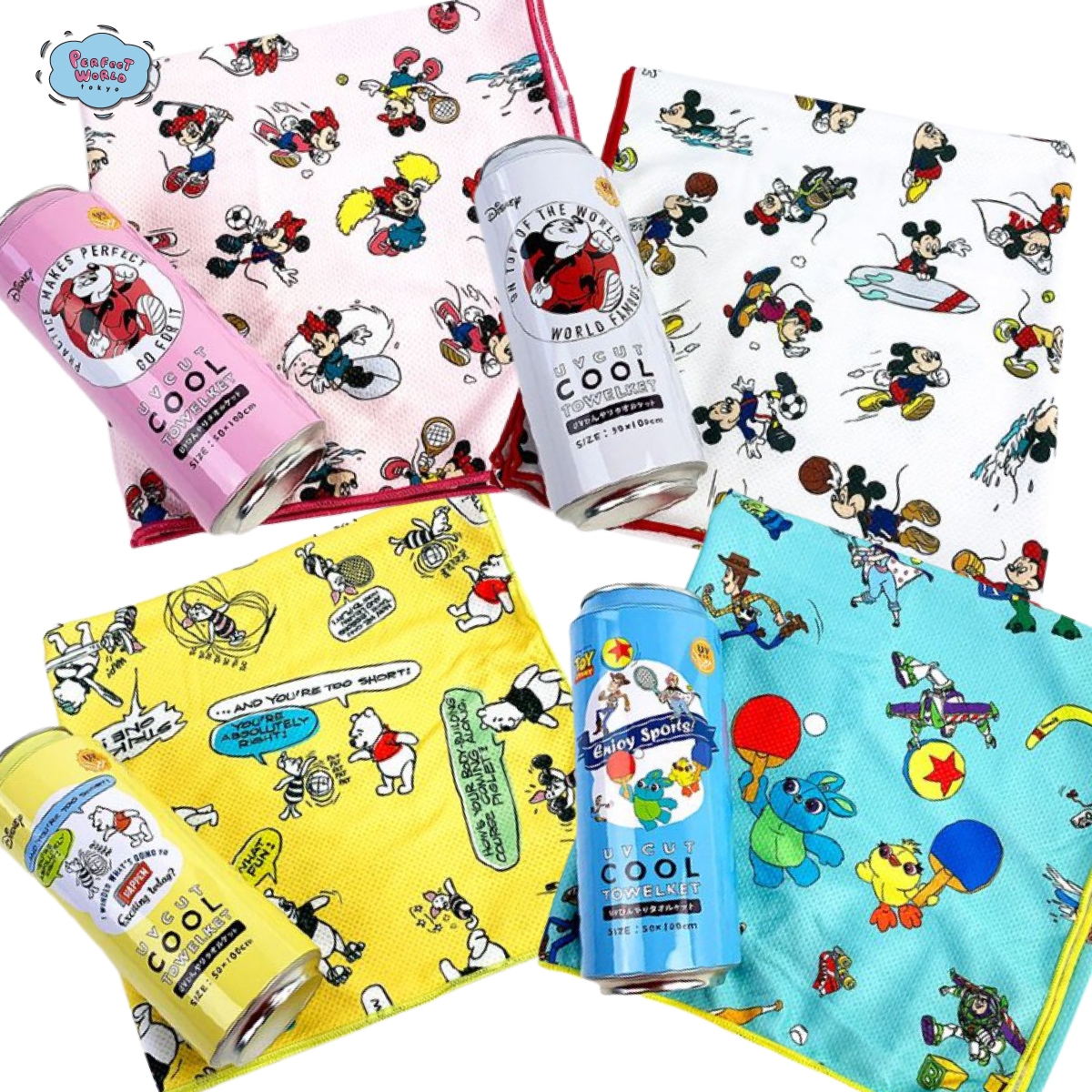 これはカワイイ!濡らして振るだけでヒンヤリの缶入りクールタオルケット。UVカットも!?!?鞄も濡れないしこれであのテーマパークの行列も完璧でしょ!