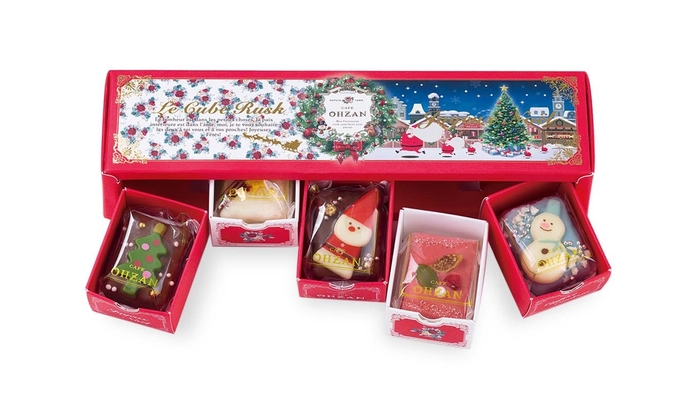 キューブラスク5個入 ジョワイユノエル/Le Cube Rusk Joyeux Noel