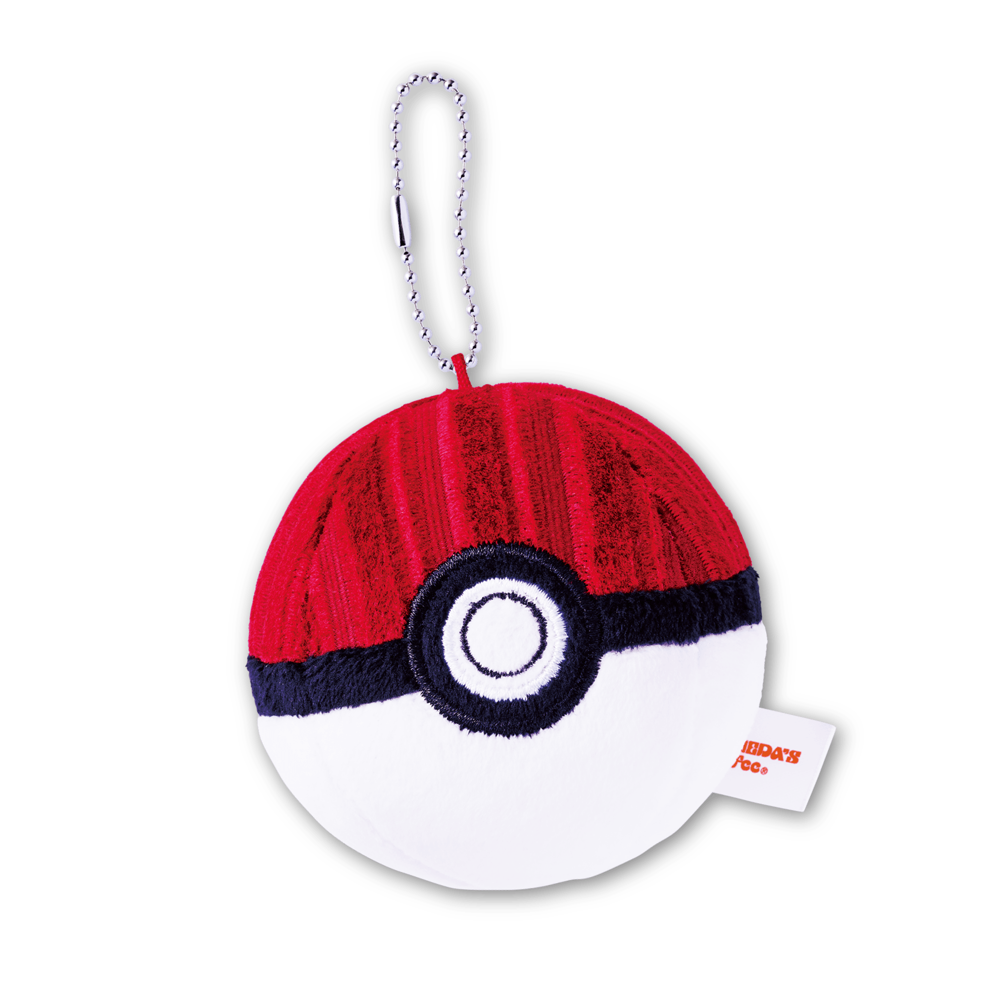 コメダ珈琲店のソファー柄生地モンスターボールキーホルダー