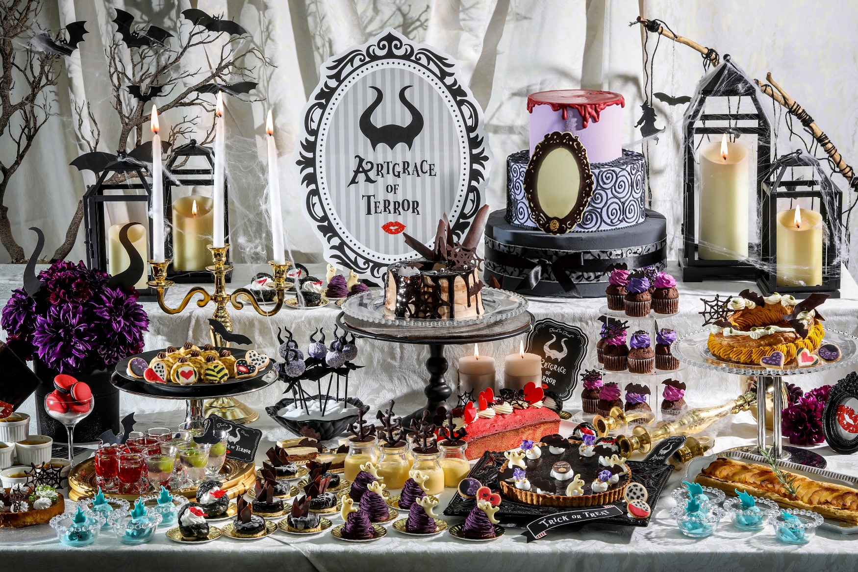 大宮で開催!『悪戯ヴィランズたちのデザートタイム』秋の味覚たっぷりの限定スイーツ&軽食約20種類が食べ放題のキュートなハロウィンスイーツパーティー