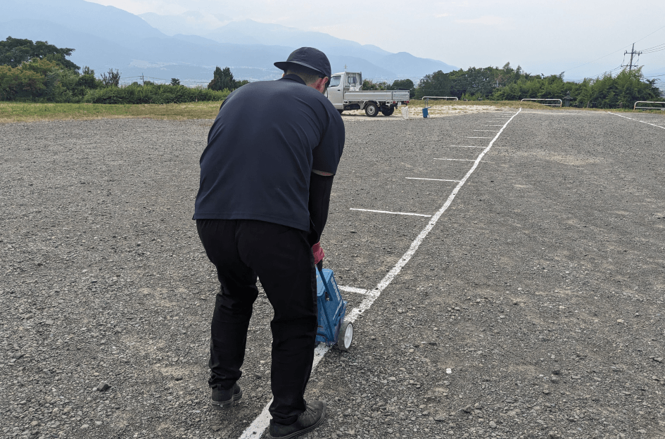 現地設営の様子