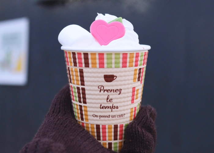 ▲ホットチョコレート/500円(税込)