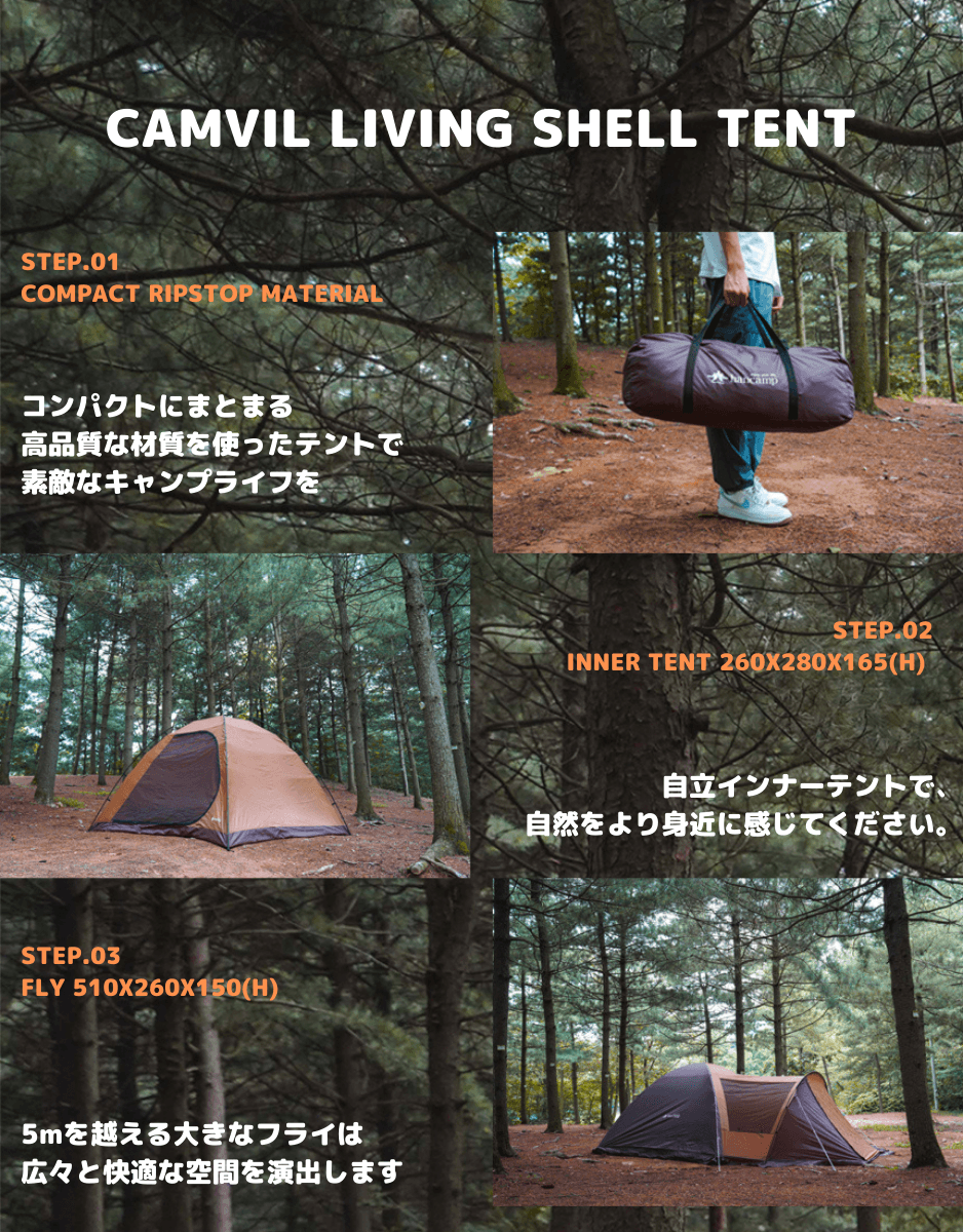 LIVING SHELL TENT H1 特徴