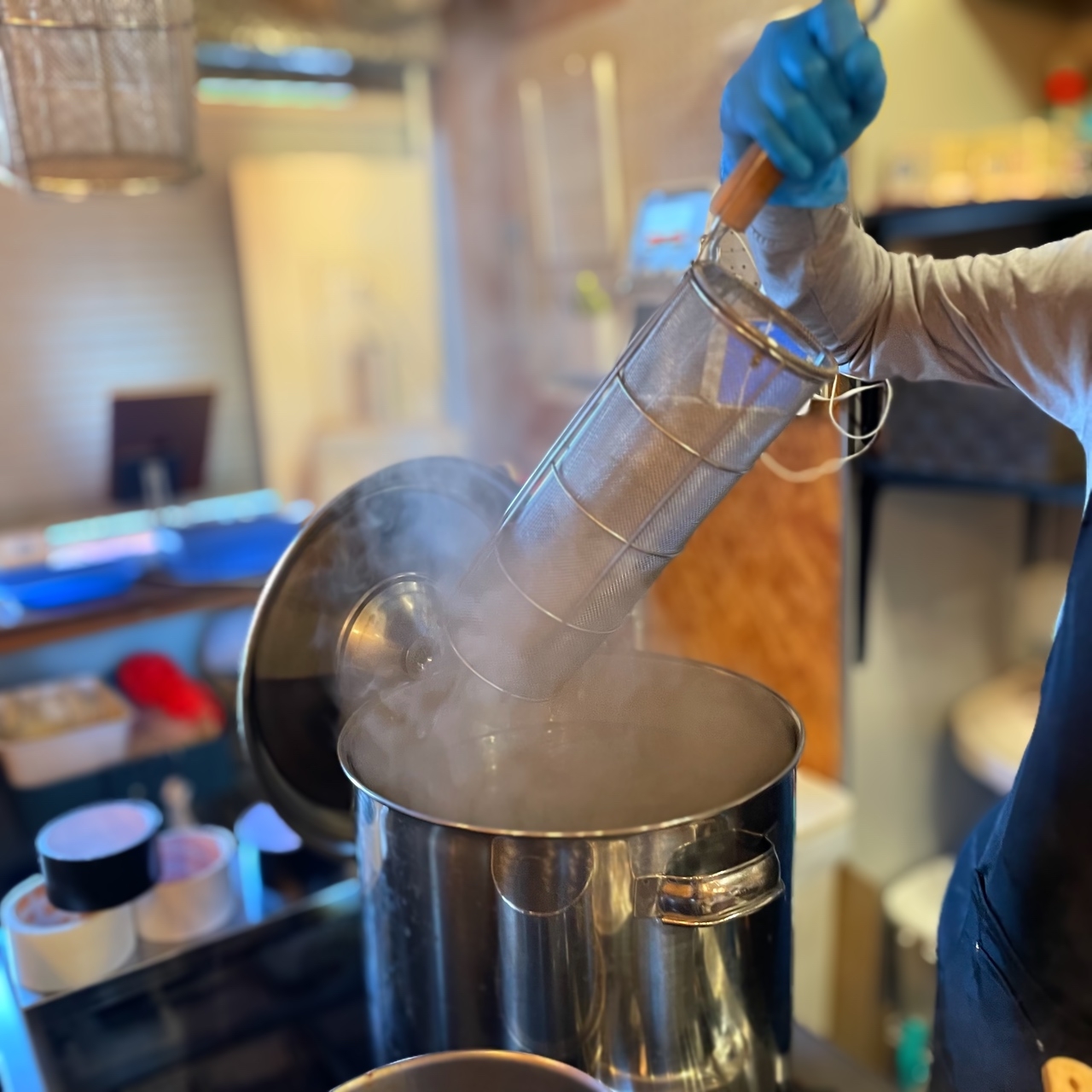 注文ごとに茹で上げます