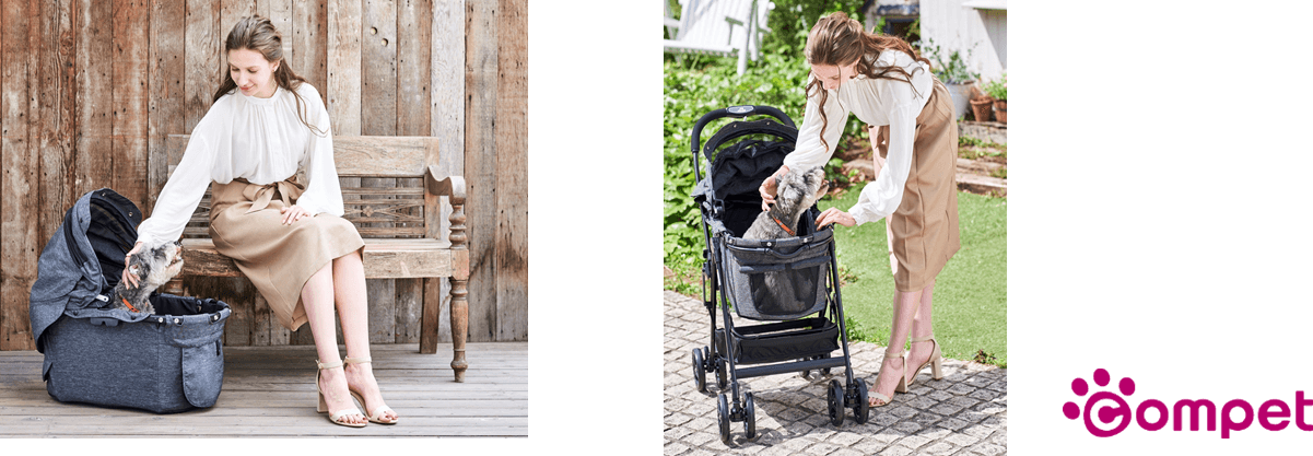 耐荷重がアップして 多頭飼いでも移動が楽々 中型犬向けペットカート