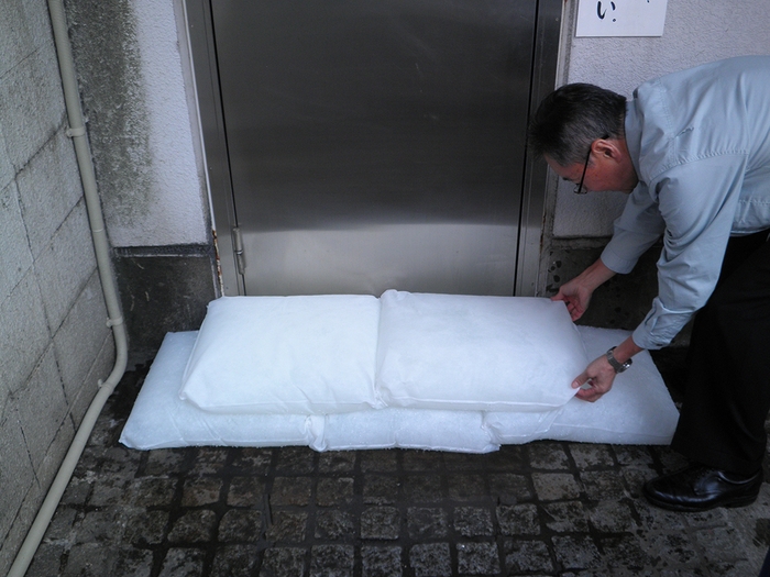 使用例 土のう(ビル)