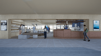 店舗入り口イメージパース