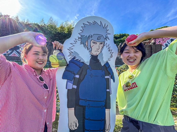 ▲水風船でびしょ濡れになれ!