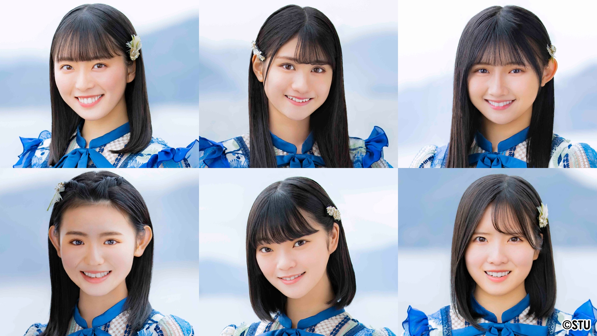 STU48のダンスユニット「STUDIO」(左上段から時計回りに、今村 美月、大谷 満理奈、門脇 実優菜、榊 美優、森下 舞羽、峯吉 愛梨沙)