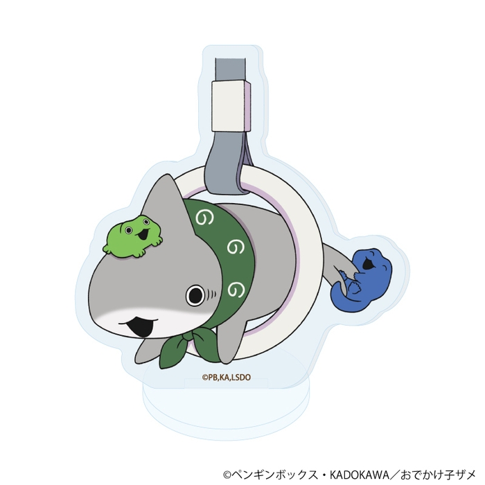 おでかけ子ザメ_アクリルぷちスタンド(つり革)