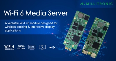 ミリトロニック社製　ワイヤレスドッキングアプリケーションを 進化させるためのWi-Fi 6メディアサーバを発売