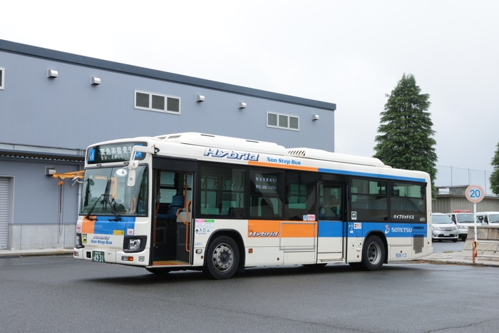 今回の訓練で使用した「相鉄バス」