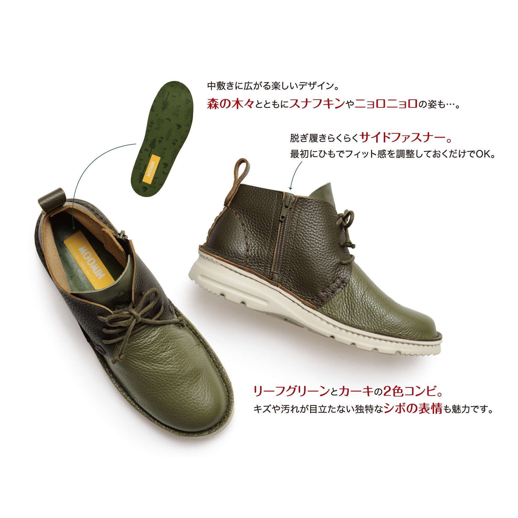 スナフキン旅人のブーツ詳細1