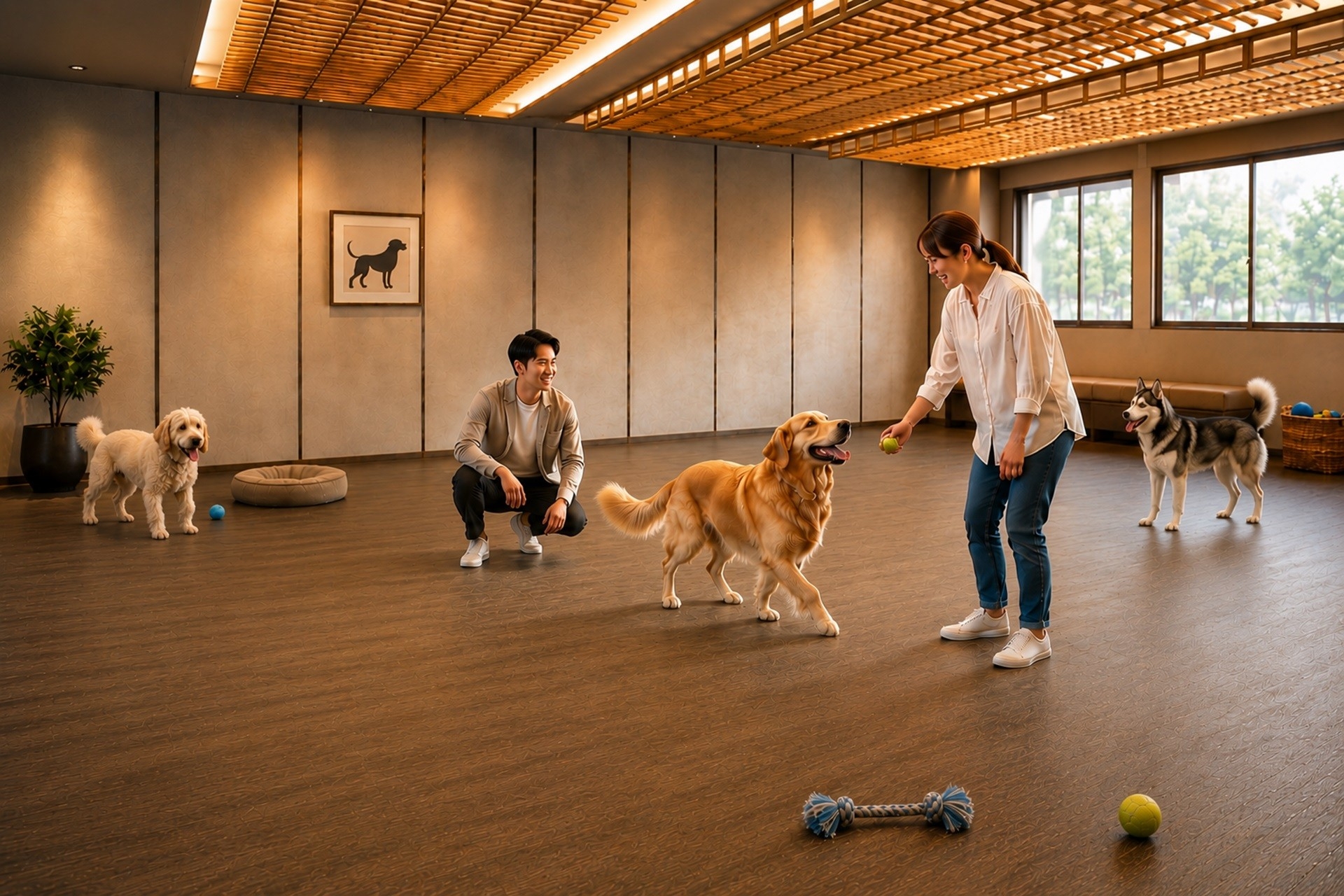 ゆとりろ洞爺湖」が大型犬の宿泊受け入れ開始 愛犬との旅がもっと身近